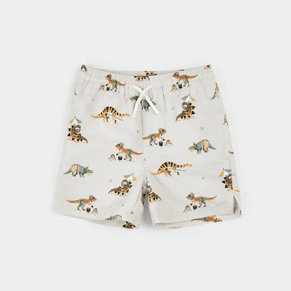 Beach Dinos Kids Swim Trunks