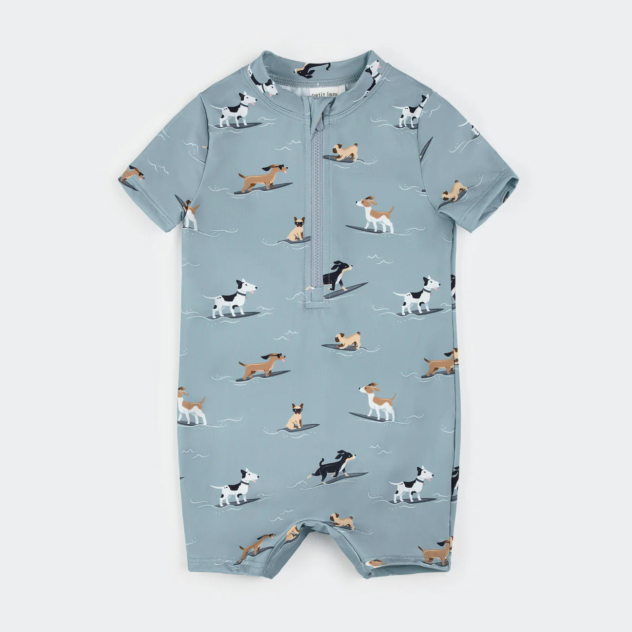 Surfing Dogs Shortie Baby Swimsuit