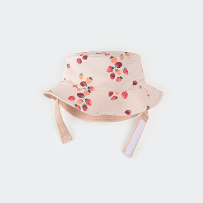 Pink Strawberries Reversible Swim Hat