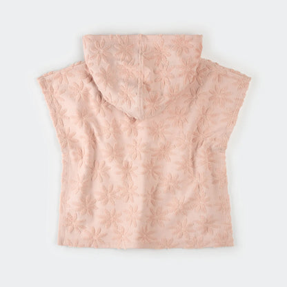 Organic Pink Floral Beach Poncho