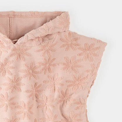 Organic Pink Floral Beach Poncho