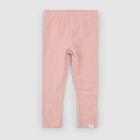 Miles Basics Cotton Kids Leggings- Rose