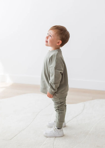 Organic Basil Sweatshirt & Jogger Set