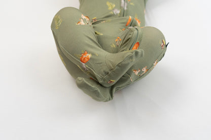 Bamboo Footed Zipper Sleeper- Forest Friends