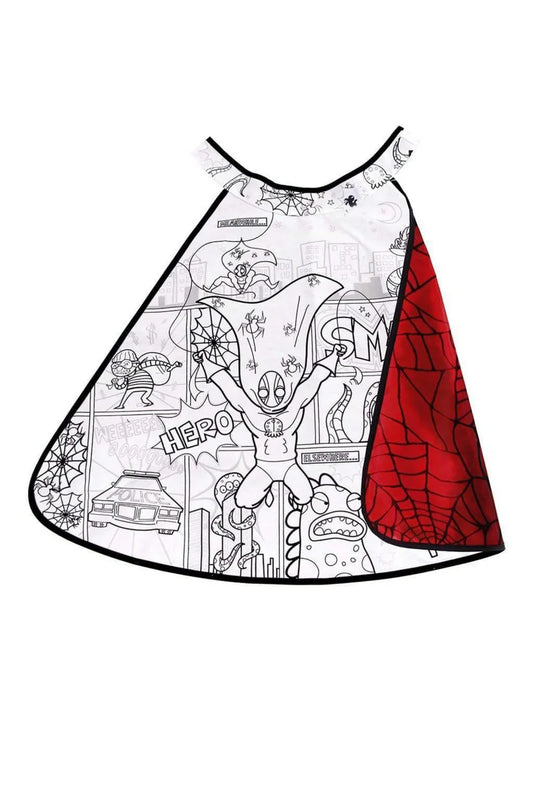 Spider Superhero Colour-In Cape