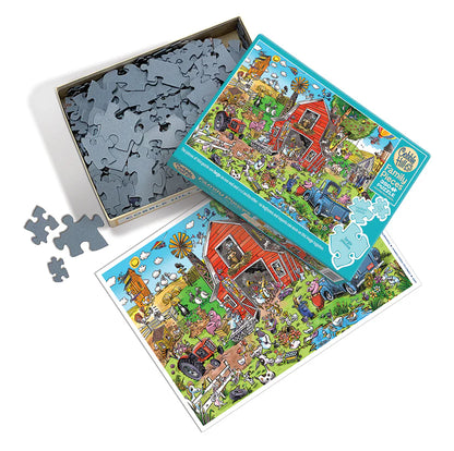 350pc. Farmyard Folly Family Puzzle