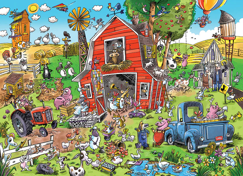 350pc. Farmyard Folly Family Puzzle