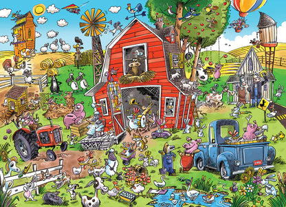 350pc. Farmyard Folly Family Puzzle