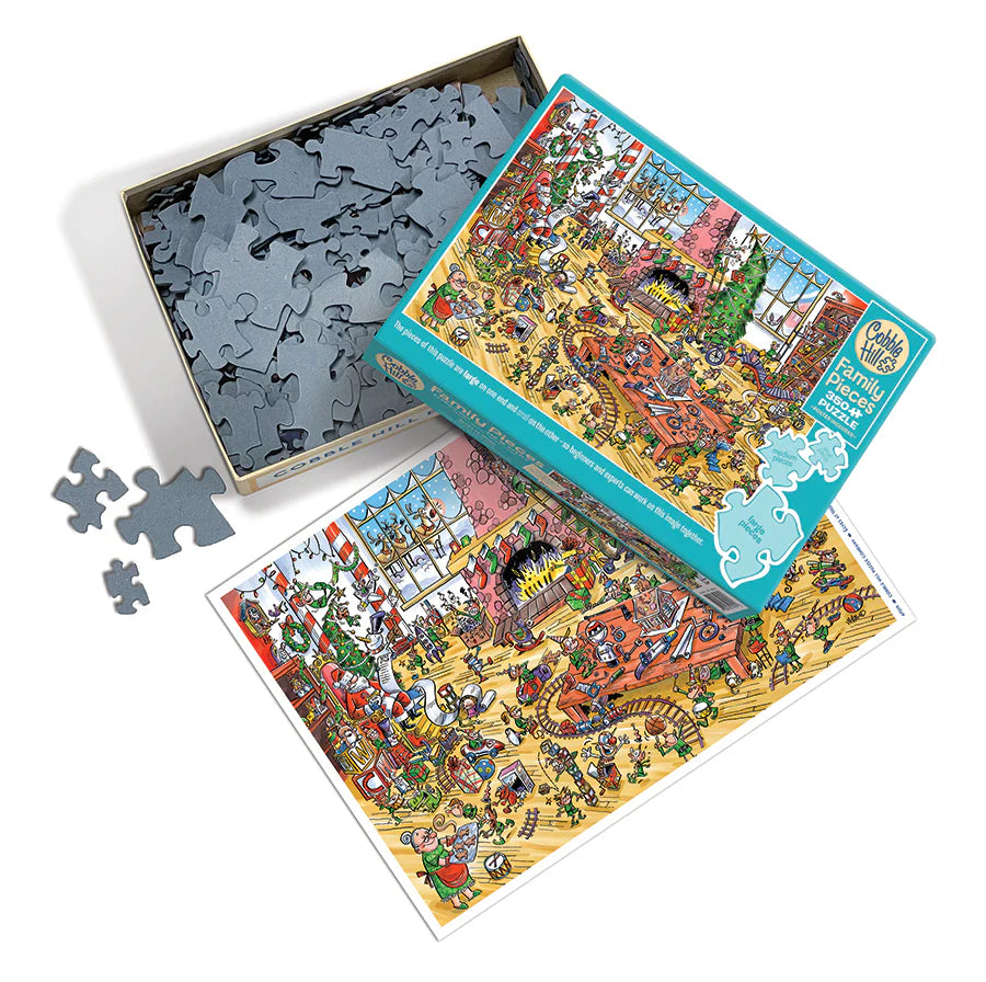 350pc. Elves at Work Family Puzzle