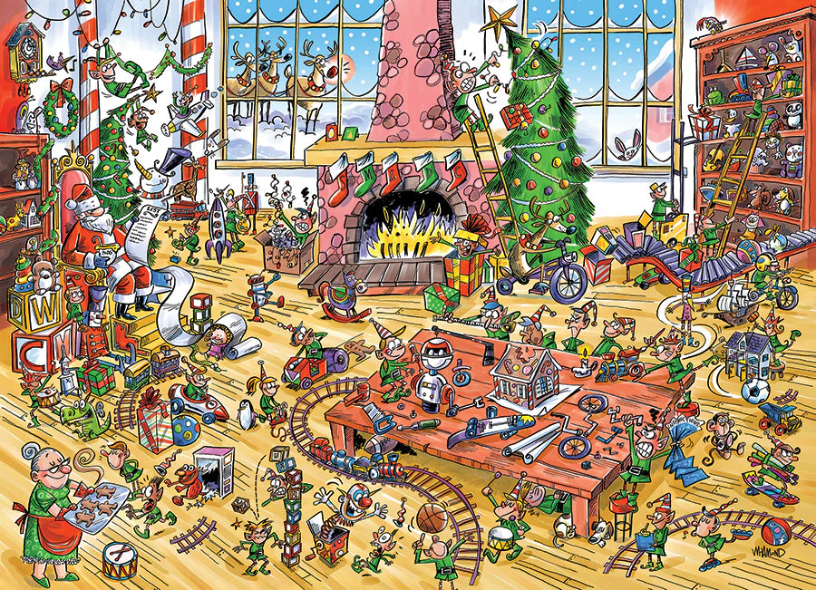 350pc. Elves at Work Family Puzzle