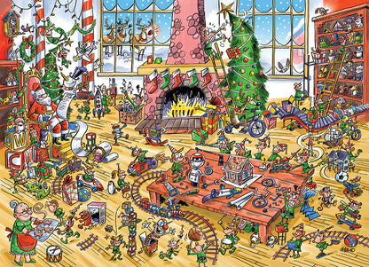 350pc. Elves at Work Family Puzzle