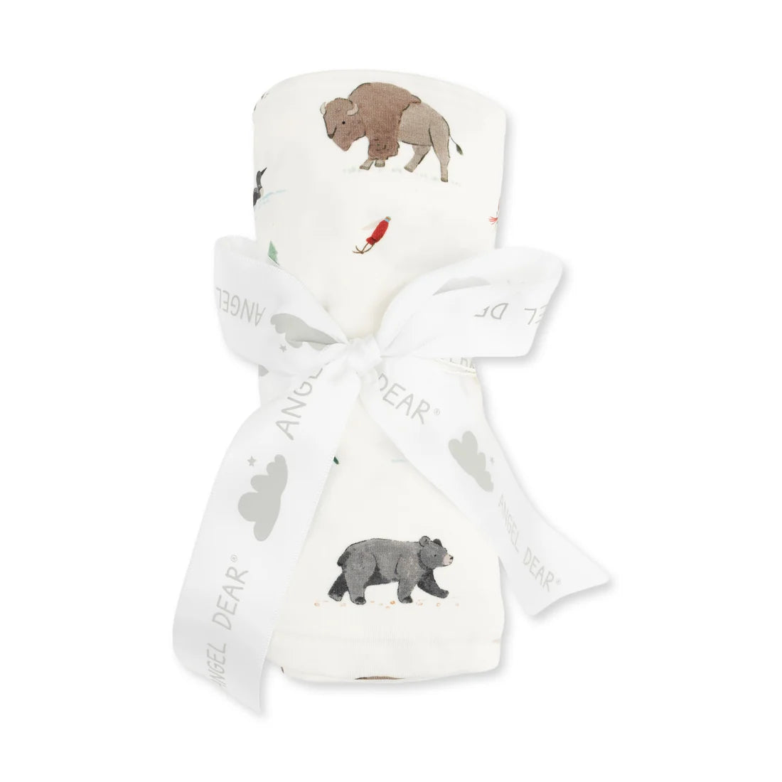 Bamboo Jersey Swaddle Blanket- Northern Woodland Animals
