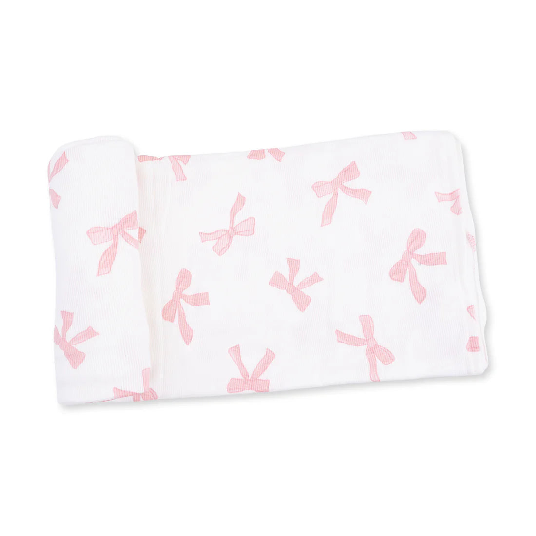 Ribbed Modal Swaddle Blanket- Pretty Bows