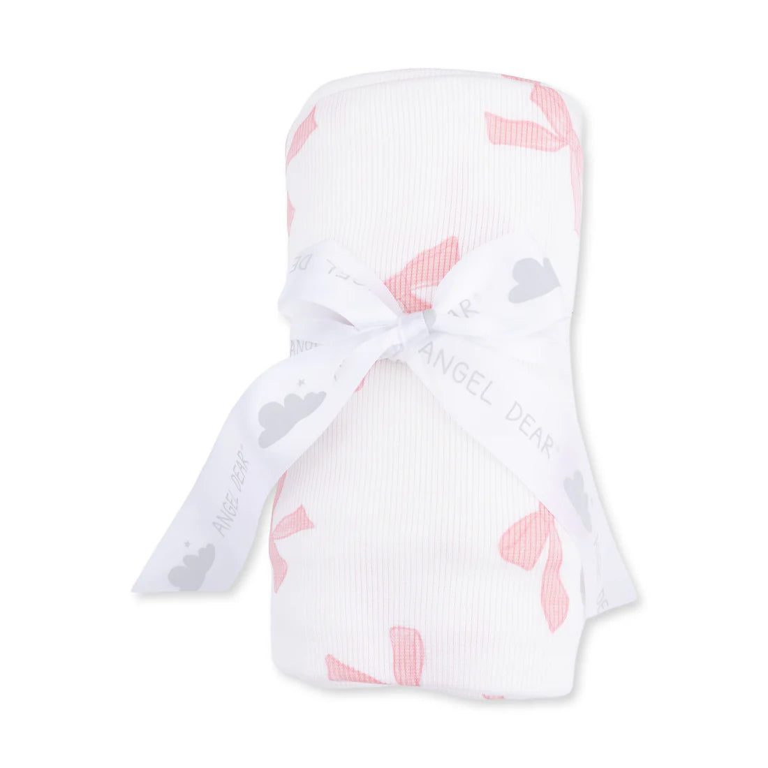 Ribbed Modal Swaddle Blanket- Pretty Bows