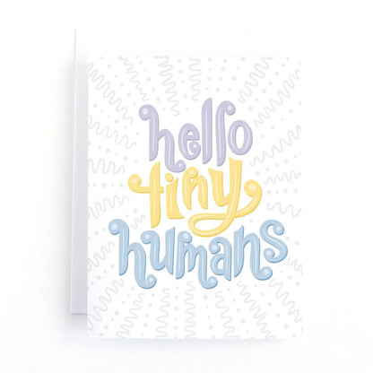 Hello Tiny Humans New Twins Card