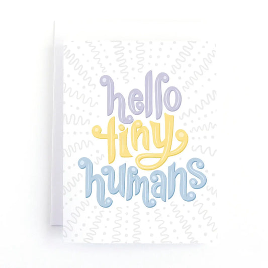 Hello Tiny Humans New Twins Card
