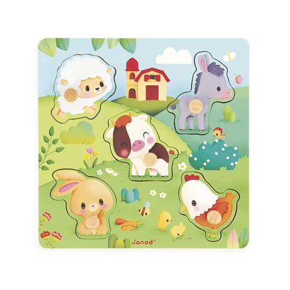 Wooden Tactile Puzzle- Farmyard