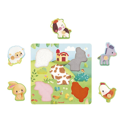 Wooden Tactile Puzzle- Farmyard