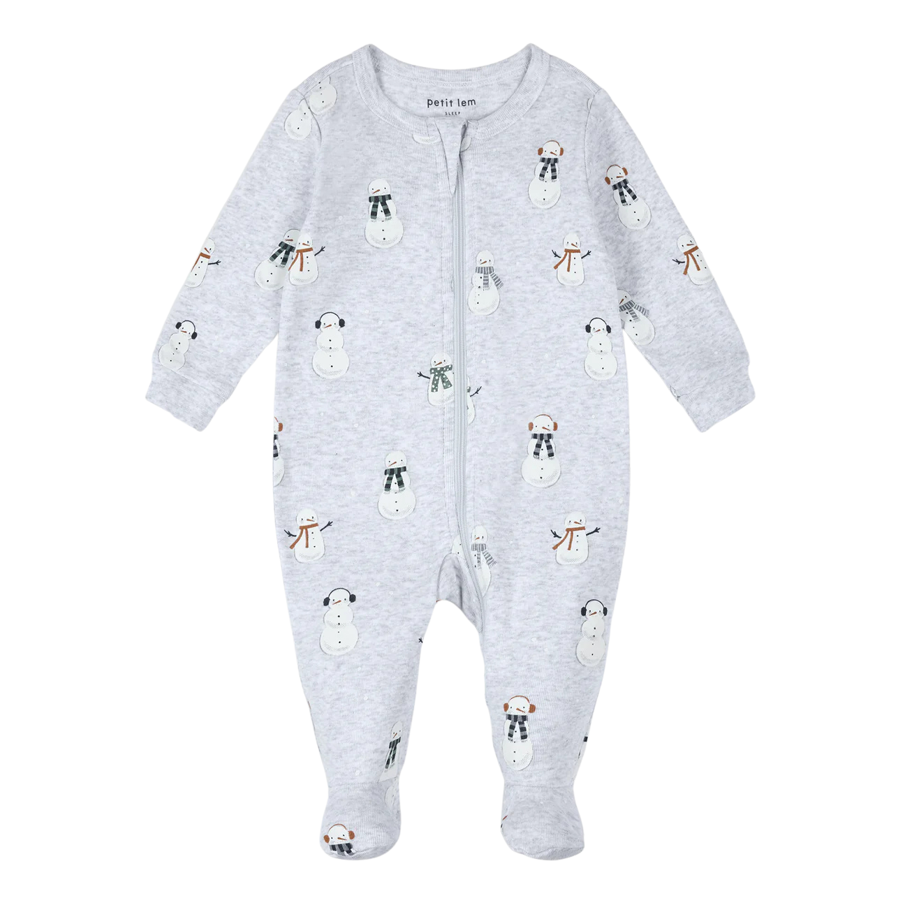 Heather Grey Snowman Sleeper