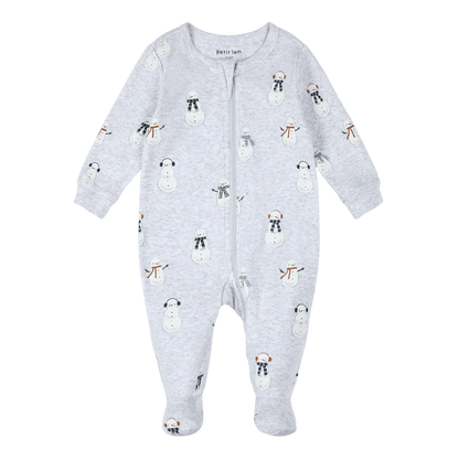 Heather Grey Snowman Sleeper