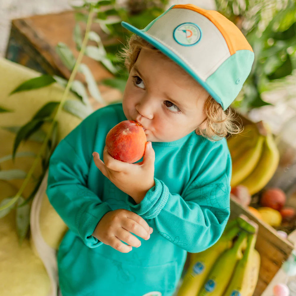 Teal Palm Tree Baby Crewneck