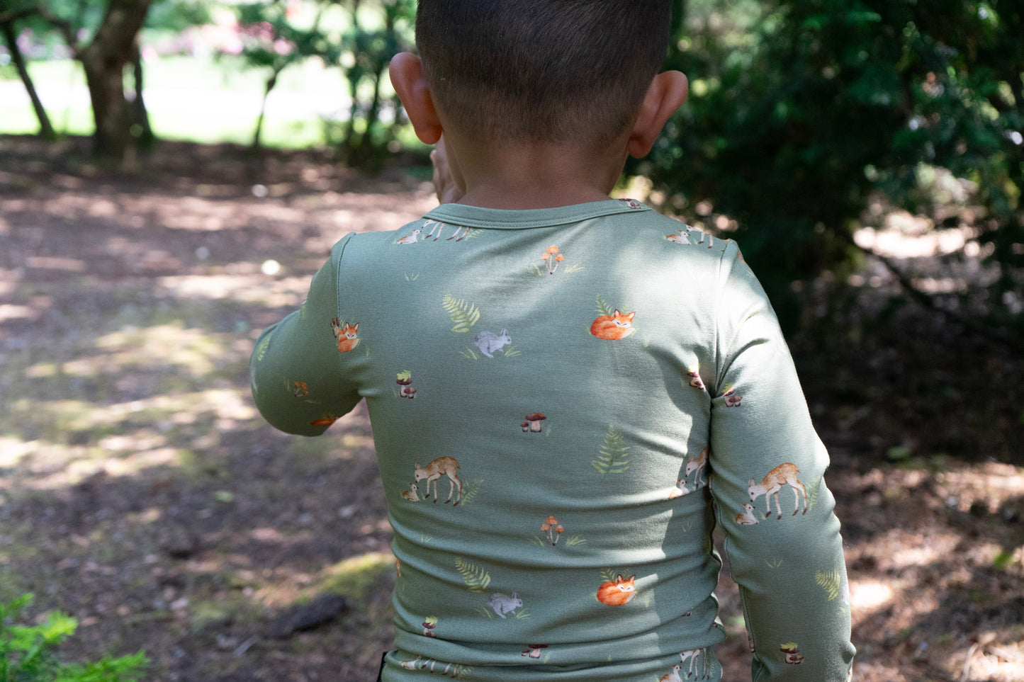 Bamboo Long Sleeve Pajama Set- Forest Friends