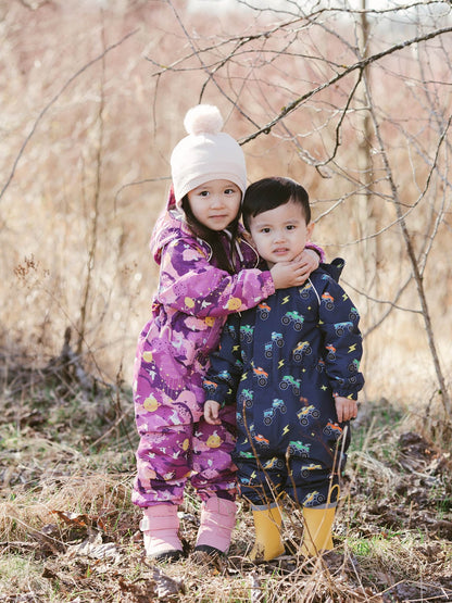 Fleece-Lined Rain Suit- Purple Dream
