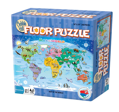 48pc. Map of the World Floor Puzzle