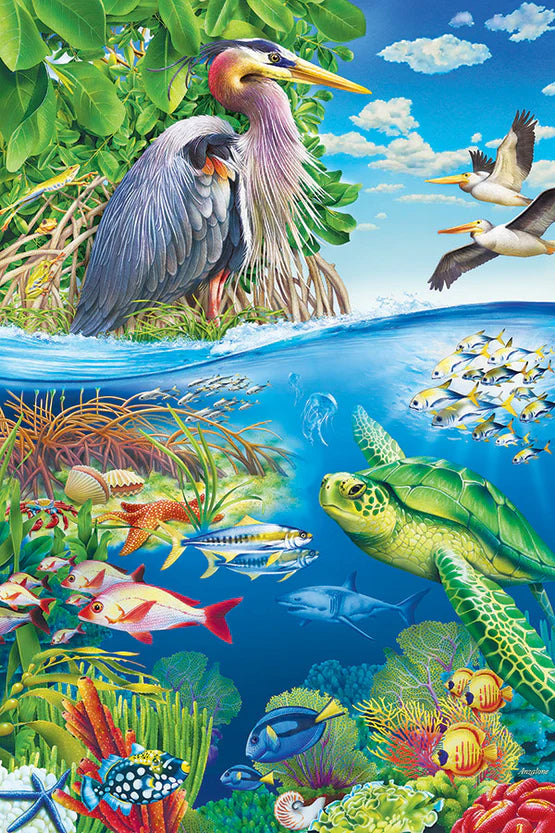 48pc. Air and Sea Floor Puzzle