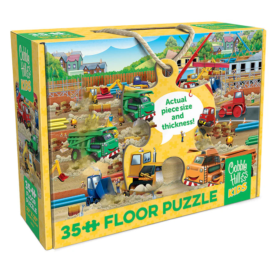 35pc. Construction Zone Floor Puzzle