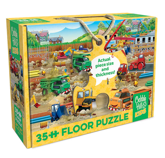35pc. Construction Zone Floor Puzzle
