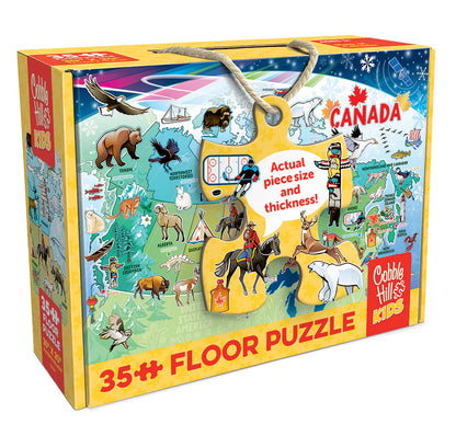 35pc. Map of Canada Floor Puzzle