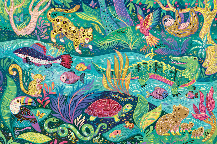 35pc. In The Rainforest Floor Puzzle