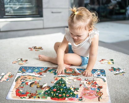 35pc. Christmas Cheer Floor Puzzle