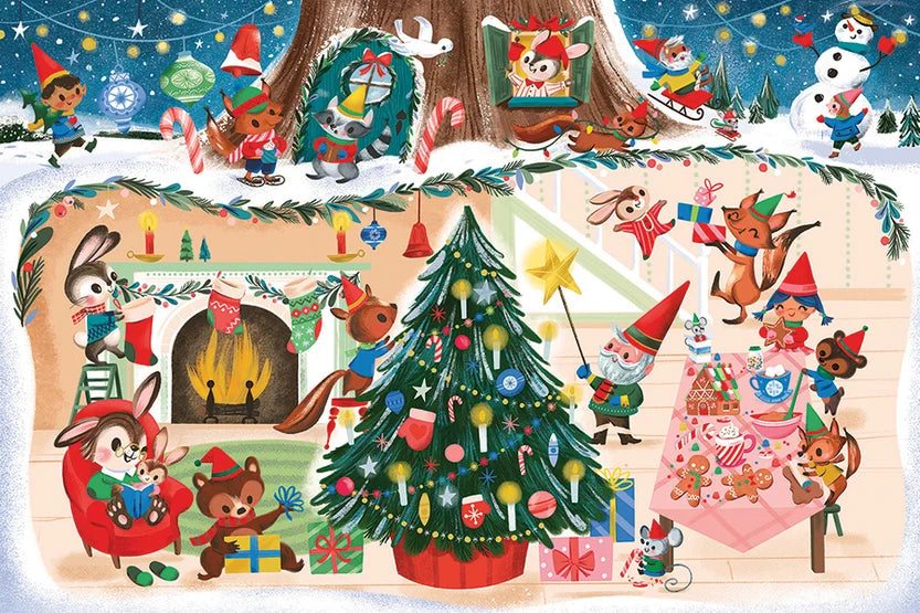 35pc. Christmas Cheer Floor Puzzle