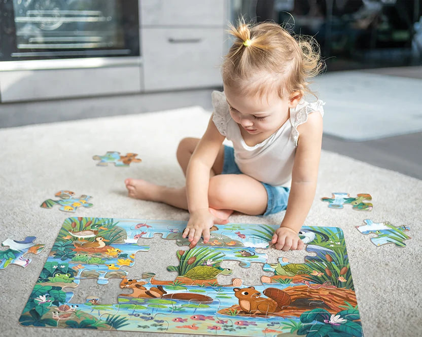 35pc. Beaver and Friends Floor Puzzle