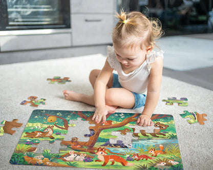 35pc. Bear and Friends Floor Puzzle
