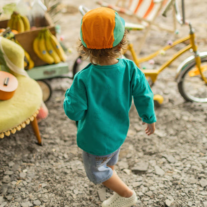 Teal Palm Tree Baby Crewneck