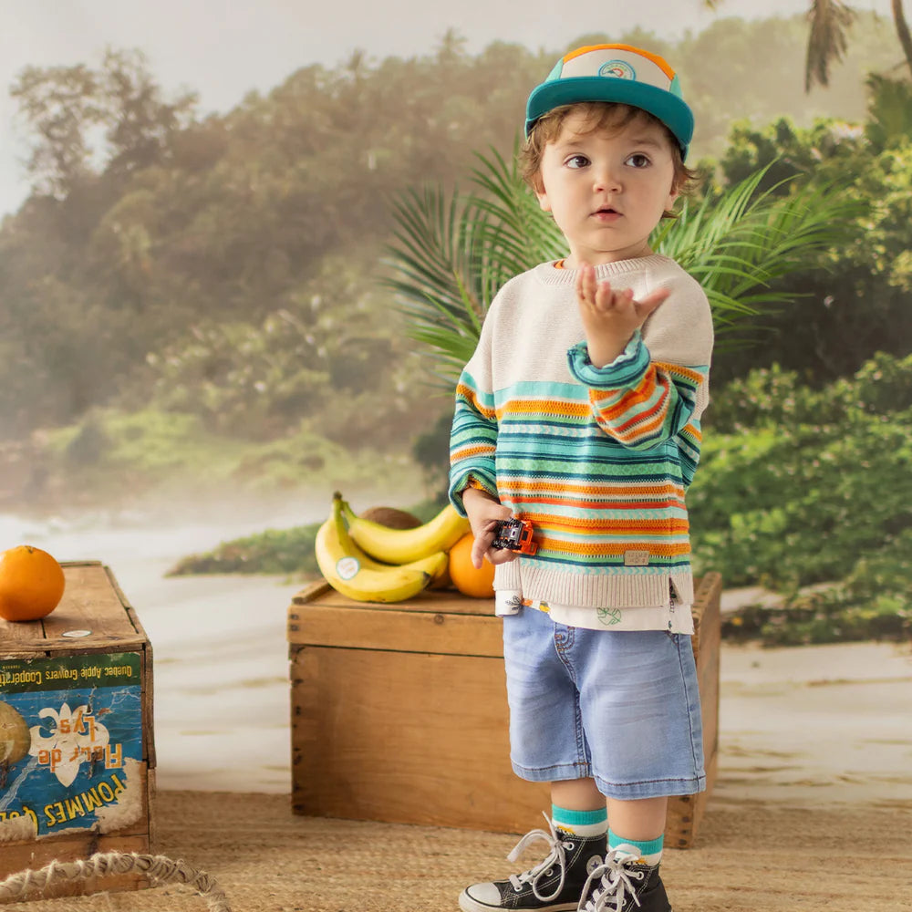 Light Wash Denim Baby Shorts
