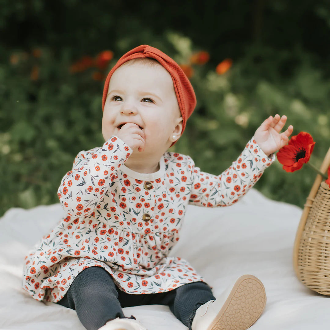 Floral Poppy Print Dress Set