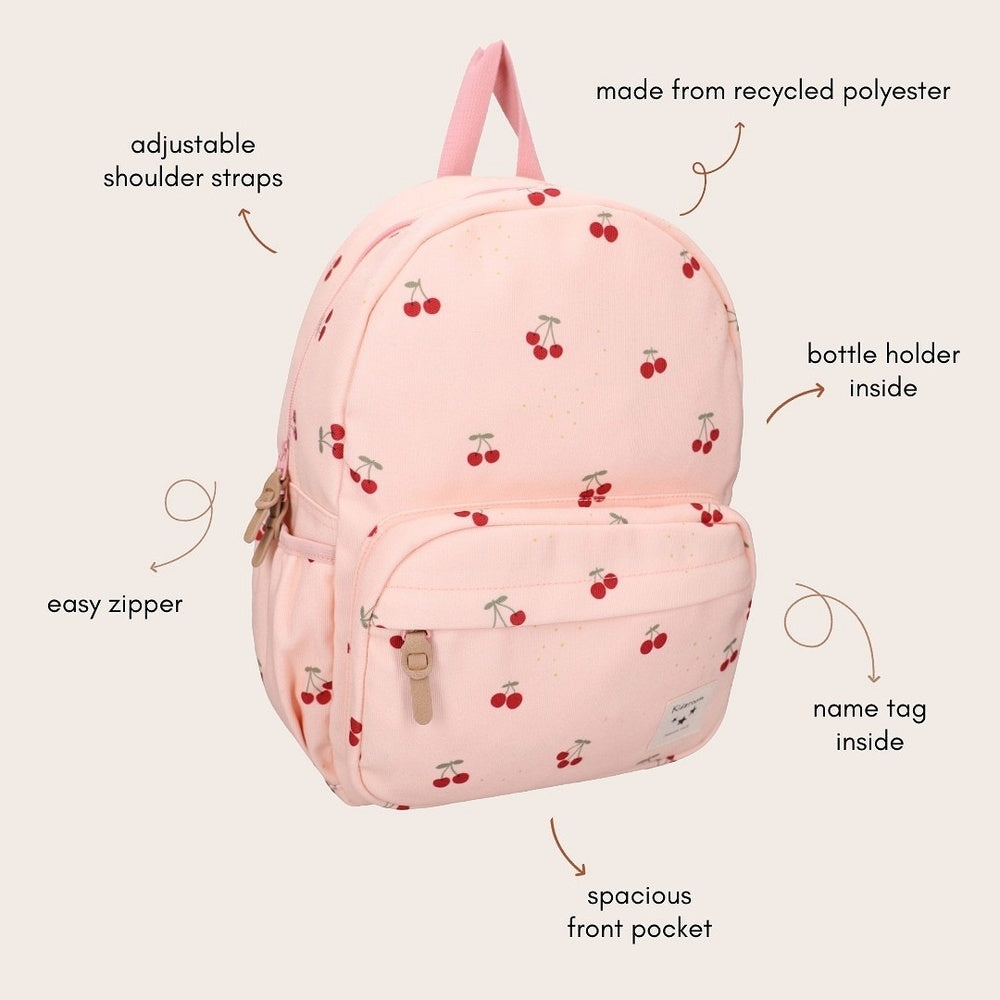 Kids Backpack- Secret Garden Cherries