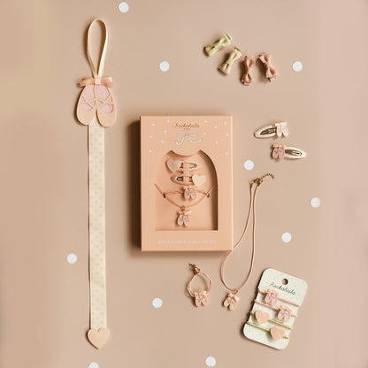 Sparkle Linen Mini Bow Clip Set