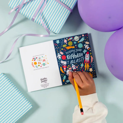Eye Spy Space Birthday Card