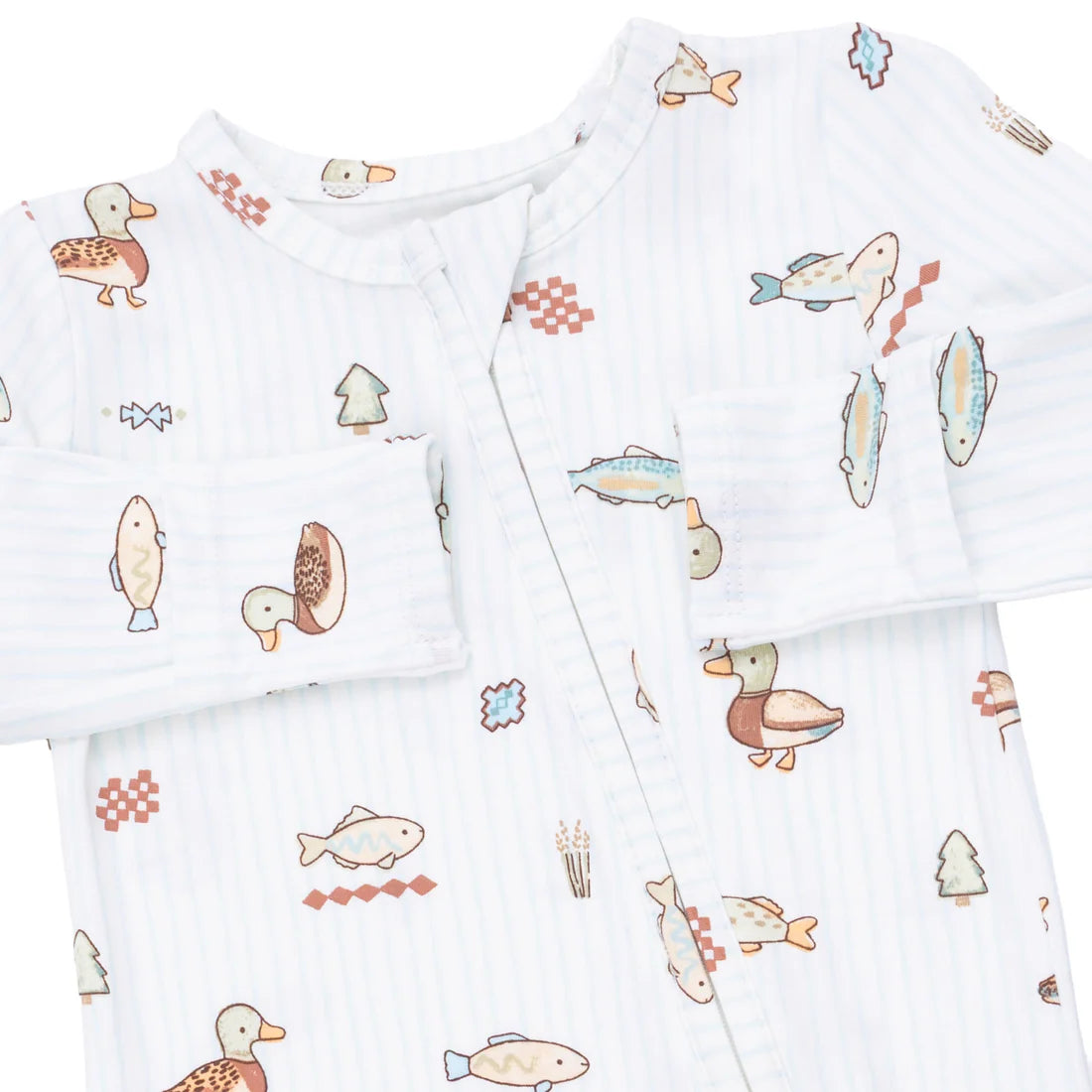2-Way Zipper Footie- Lake Cuties