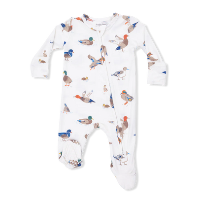 2-Way Zipper Footie- Ducks
