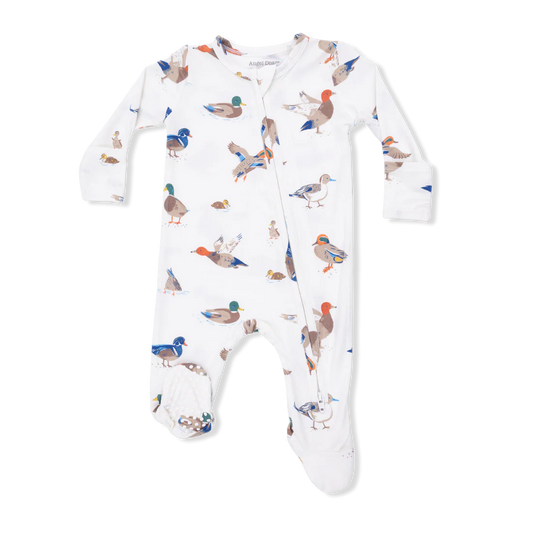 2-Way Zipper Footie- Ducks