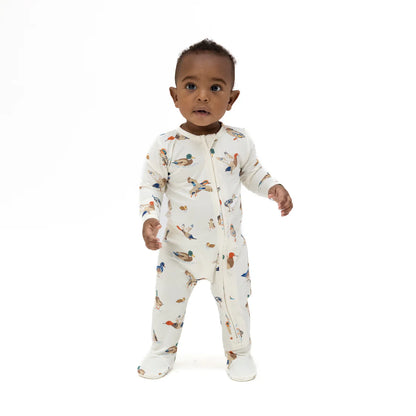 2-Way Zipper Footie- Ducks