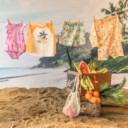 Tropical Bermuda Baby Swim Trunks