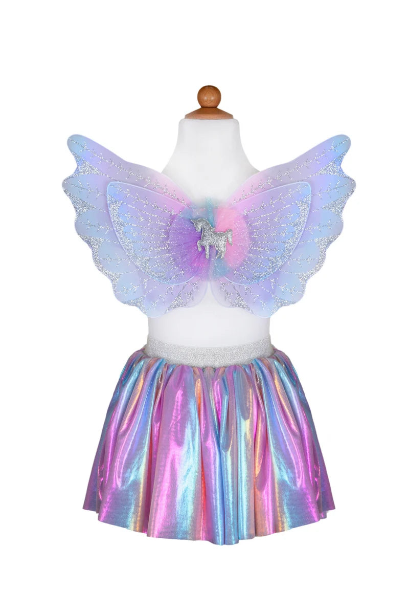 Magical Unicorn Skirt & Wings Set