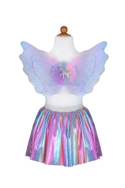 Magical Unicorn Skirt & Wings Set